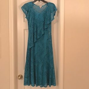 Reba turquoise dress.
